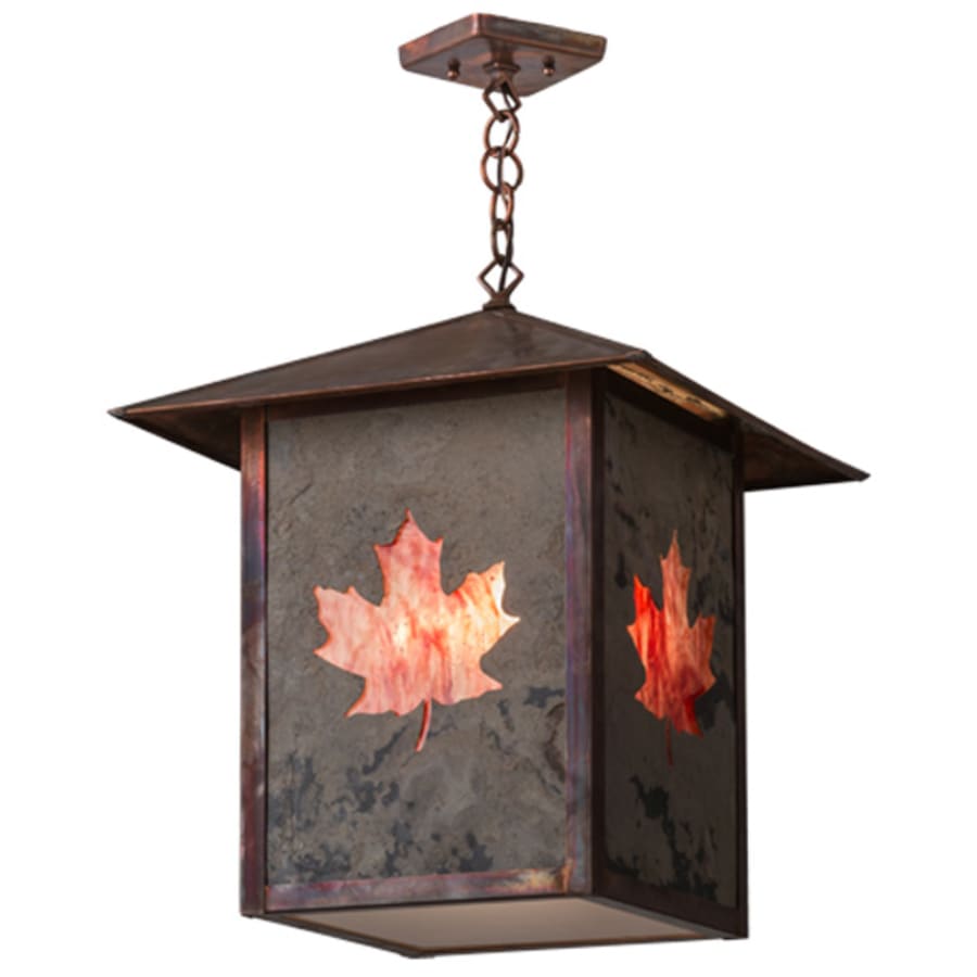 Meyda Tiffany Maple Leaf 2 Light 23" Wide Pendant