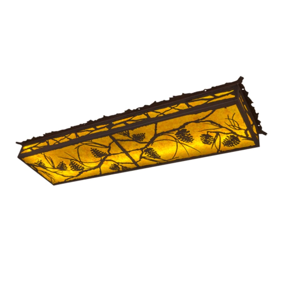 Meyda Tiffany Whispering Pines 50" Wide LED Flush Mount Ceiling Fixture