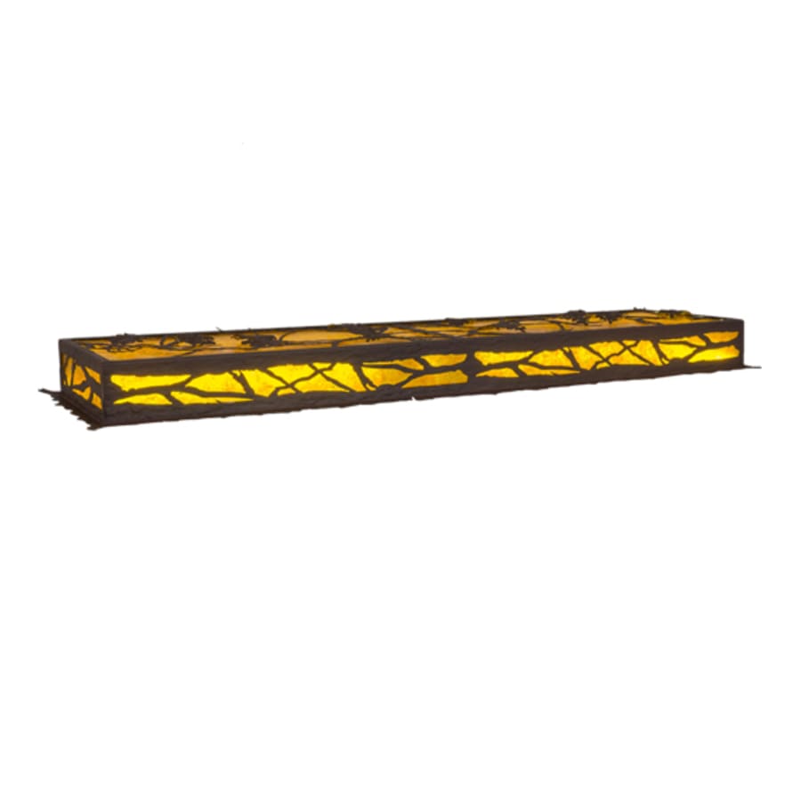 Meyda Tiffany Whispering Pines 50" Wide LED Flush Mount Ceiling Fixture