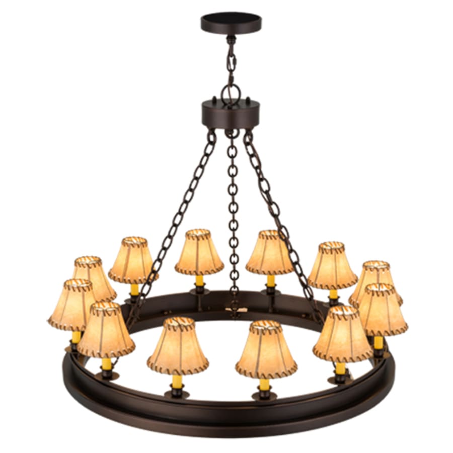 Meyda Tiffany Sullivan Ranch 12 Light 39" Wide Ring Chandelier