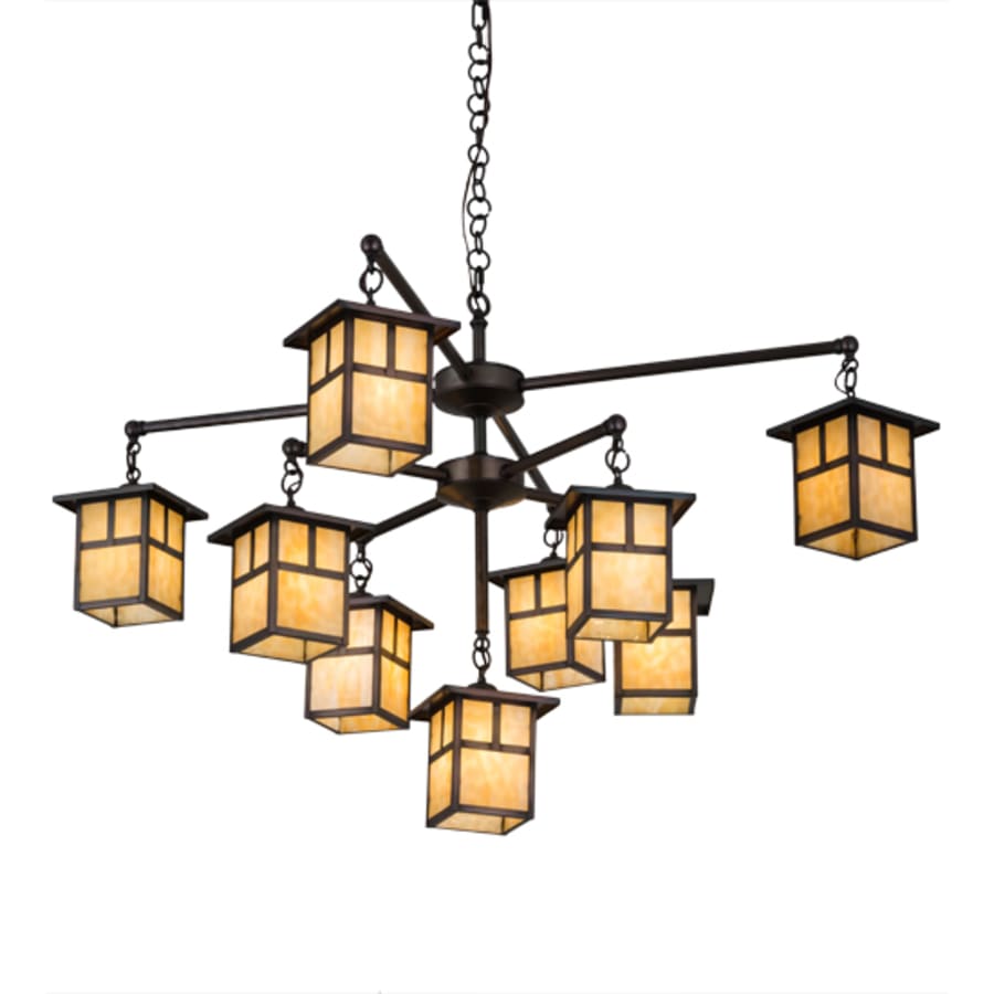 Meyda Tiffany Hyde Park 9 Light 50" Wide Chandelier