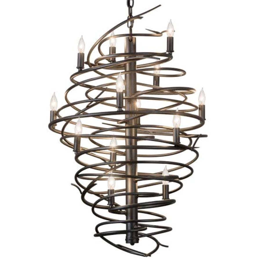 Meyda Tiffany Cyclone 13 Light 24" Wide Taper Candle Style Chandelier
