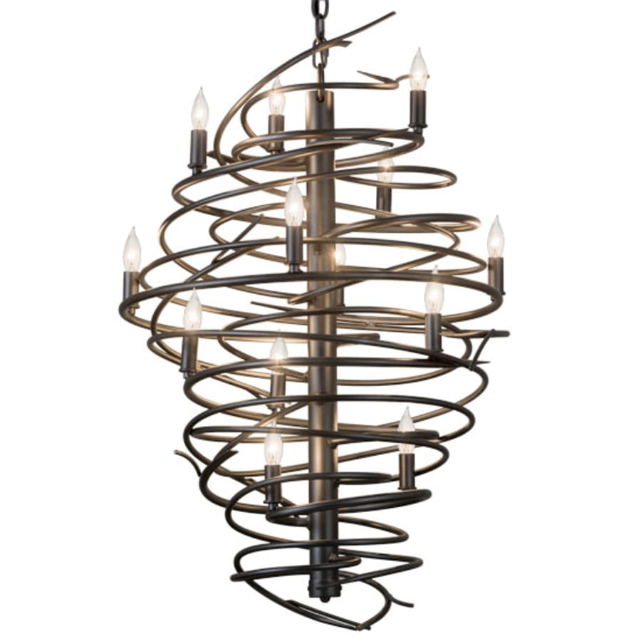 Meyda Tiffany Cyclone 13 Light 24" Wide Taper Candle Style Chandelier