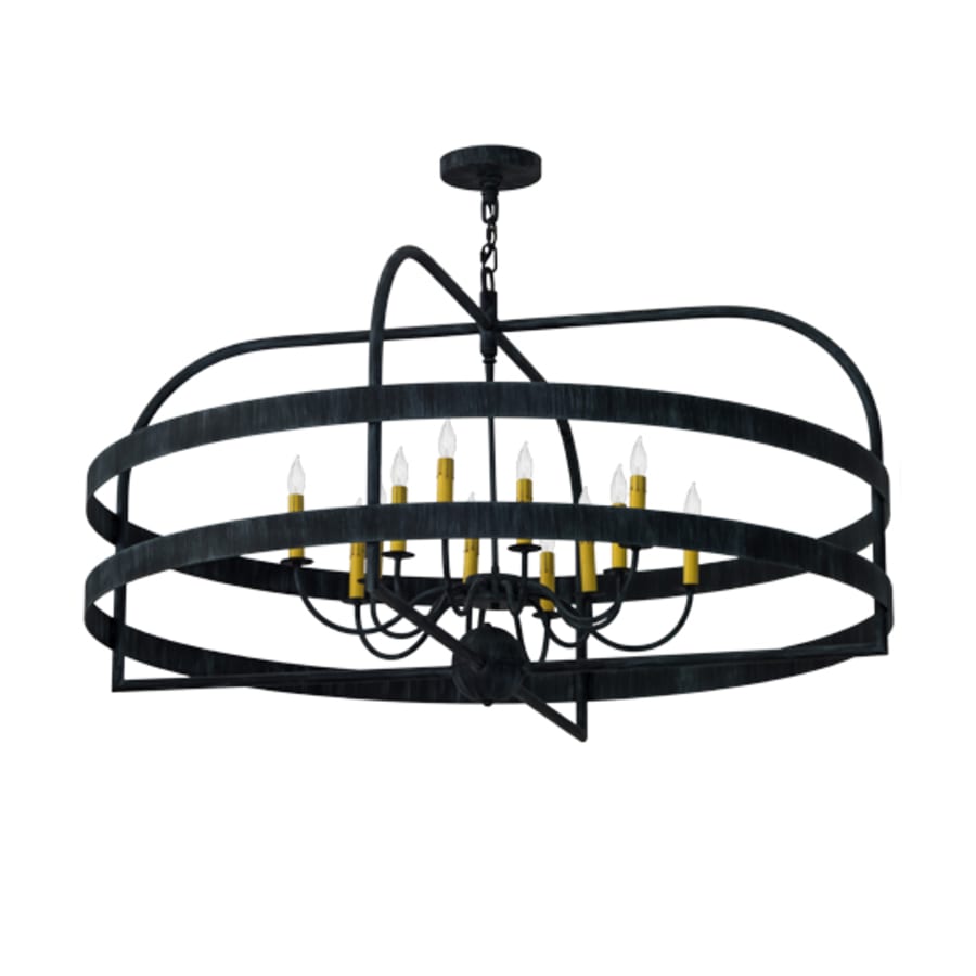 Meyda Tiffany Aldari 12 Light 48" Wide Taper Candle Style Chandelier