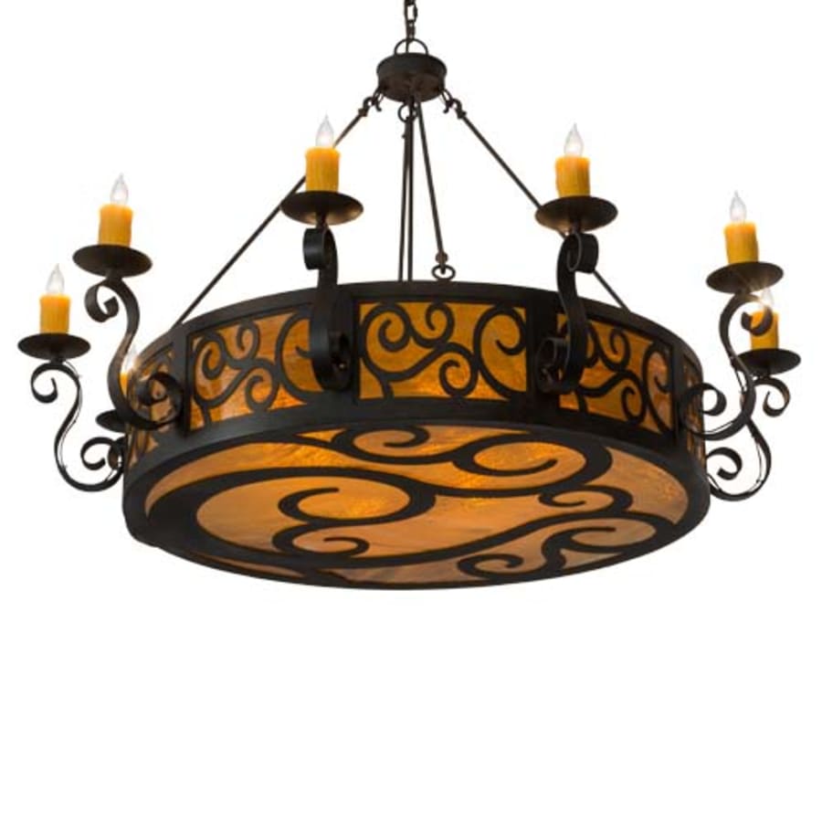 Meyda Tiffany Delano 10 Light 6" Wide Taper Candle Style Chandelier