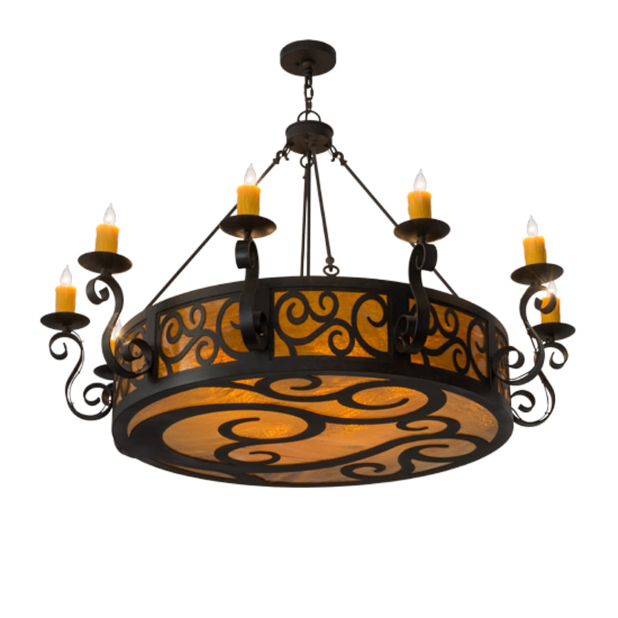 Meyda Tiffany Delano 10 Light 6" Wide Taper Candle Style Chandelier