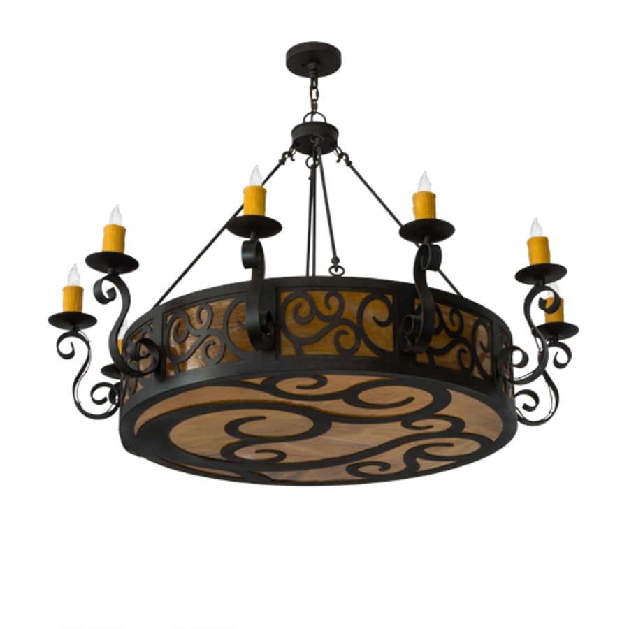 Meyda Tiffany Delano 10 Light 6" Wide Taper Candle Style Chandelier