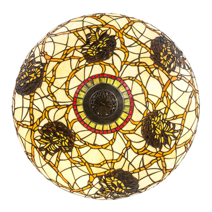 Meyda Tiffany Pinecone 4 Light 24" Wide Pendant