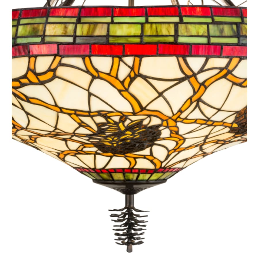 Meyda Tiffany Pinecone 4 Light 24" Wide Pendant