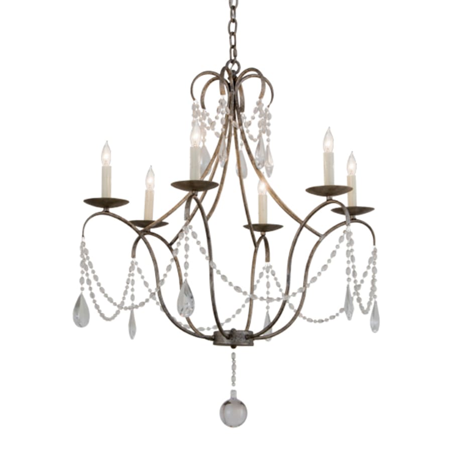 Meyda Tiffany Kaitlynn 6 Light 31" Wide Crystal Candle Style Chandelier