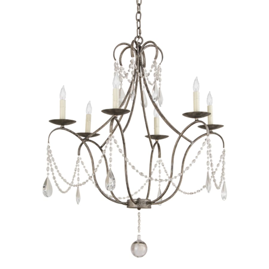 Meyda Tiffany Kaitlynn 6 Light 31" Wide Crystal Candle Style Chandelier