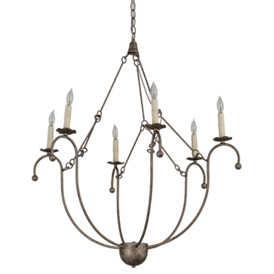 Meyda Tiffany Vienna 6 Light 32" Wide Taper Candle Style Chandelier