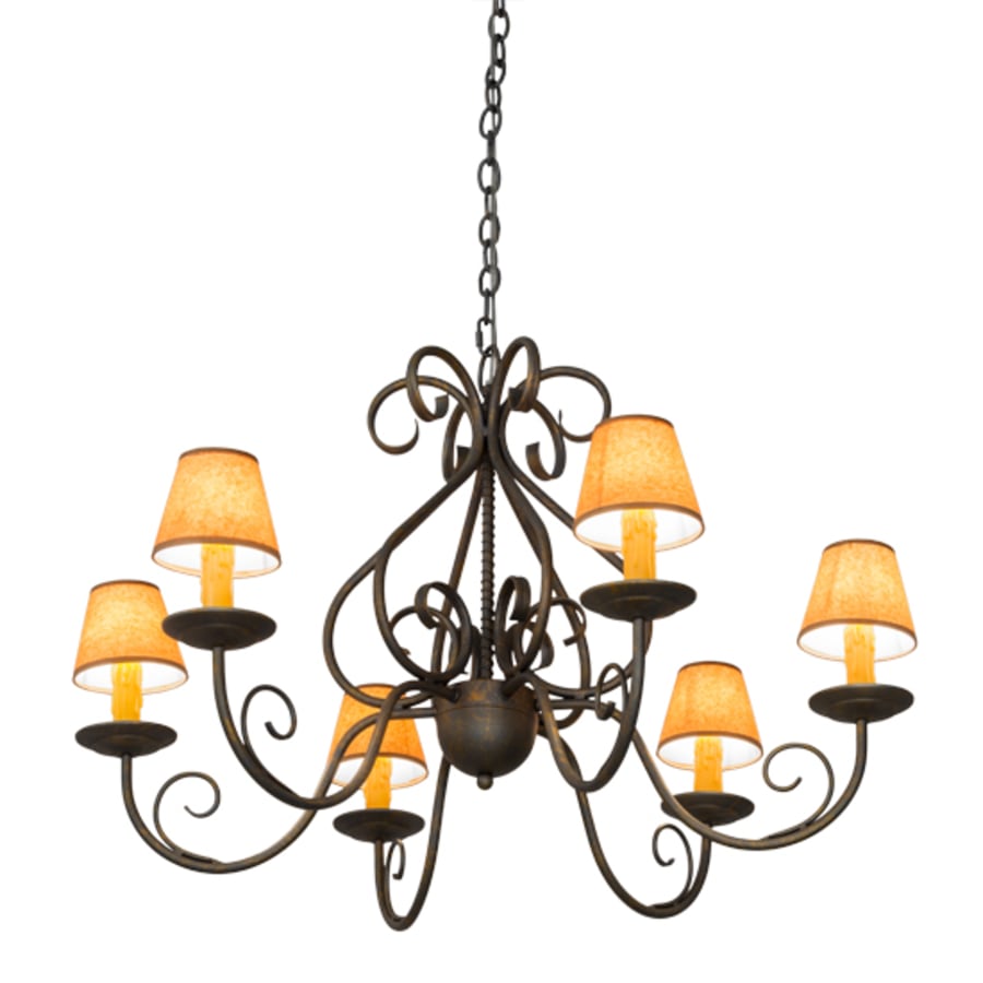 Meyda Tiffany Jenna 6 Light 36" Wide Chandelier