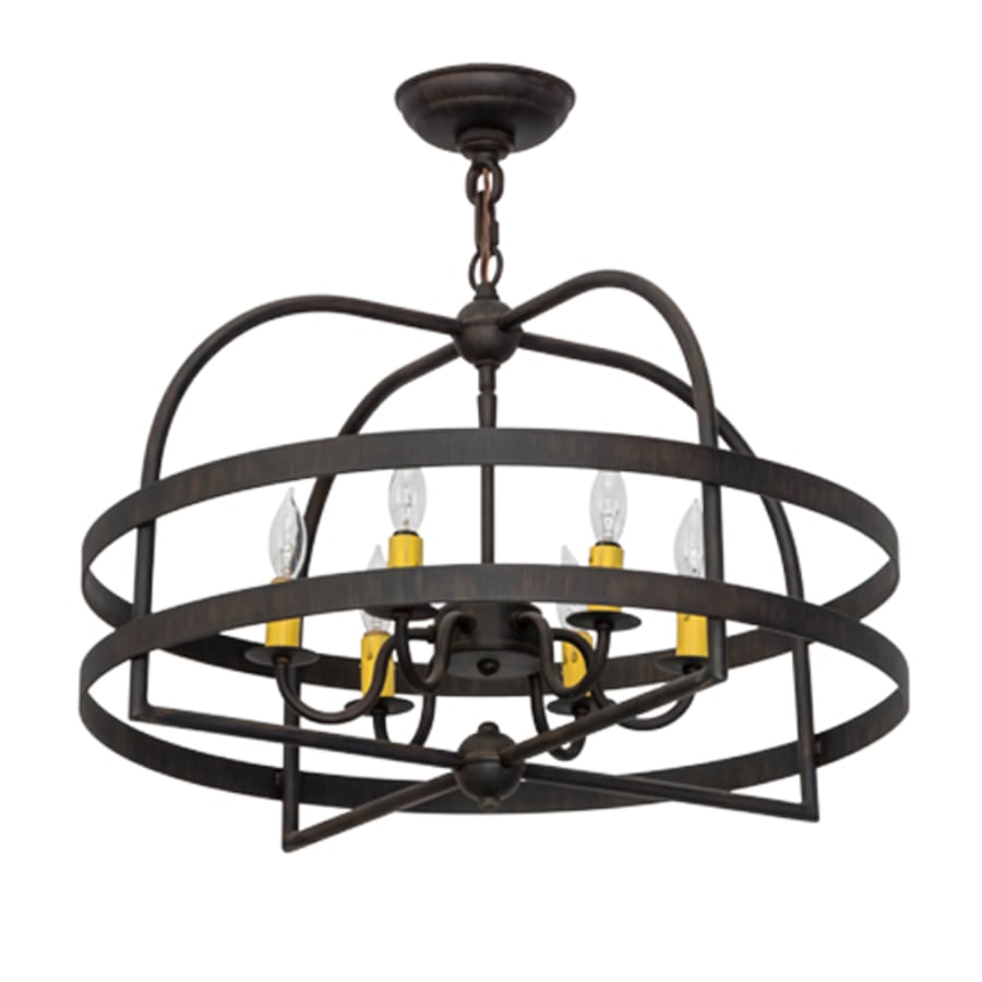 Meyda Tiffany Aldari 6 Light 22" Wide Taper Candle Style Chandelier