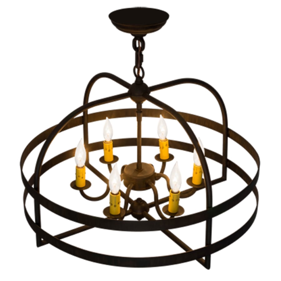 Meyda Tiffany Aldari 6 Light 22" Wide Taper Candle Style Chandelier