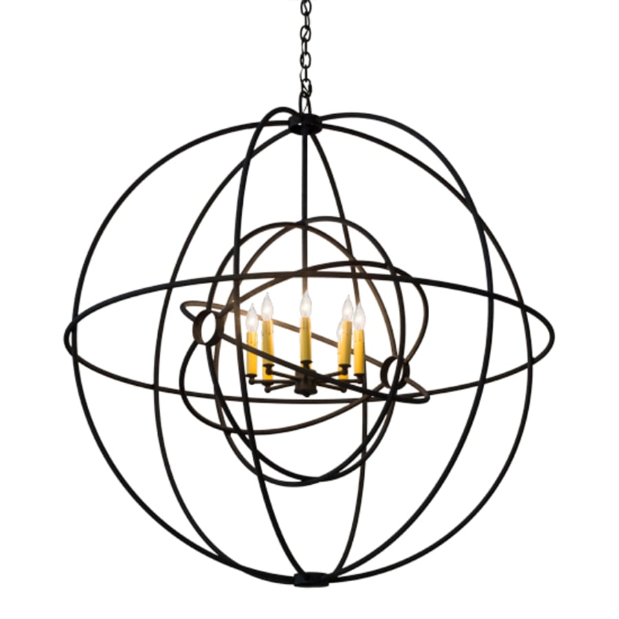 Meyda Tiffany Atom Enerjisi 8 Light 43" Wide Taper Candle Globe Chandelier