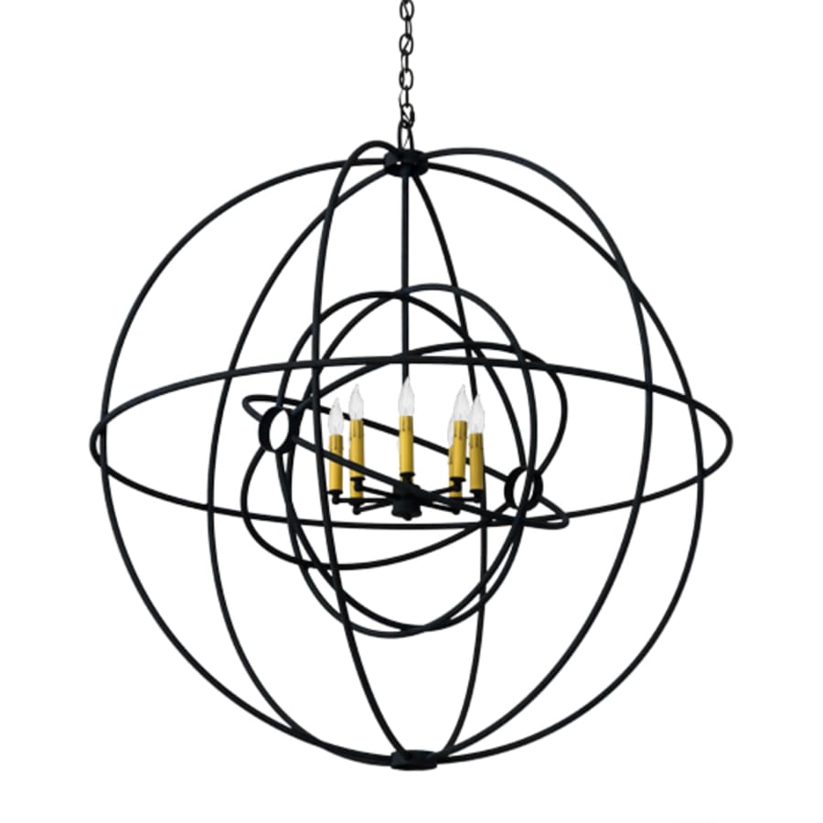 Meyda Tiffany Atom Enerjisi 8 Light 43" Wide Taper Candle Globe Chandelier