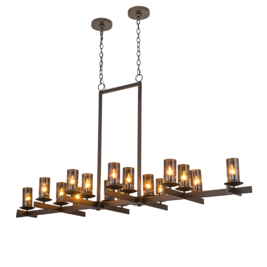 Meyda Tiffany Long Dante 16 Light 72" Wide Linear Chandelier