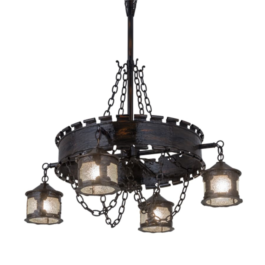 Meyda Tiffany Antique Gothic 4 Light 40" Wide Chandelier