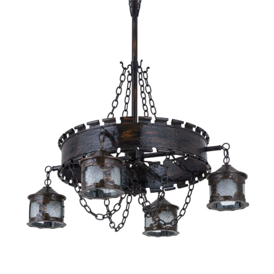 Meyda Tiffany Antique Gothic 4 Light 40" Wide Chandelier