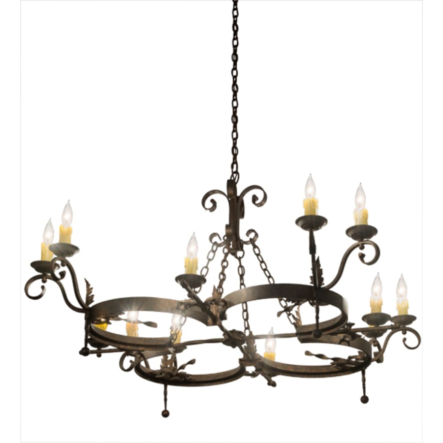 Meyda Tiffany Andorra 12 Light 60" Wide Taper Candle Style Chandelier