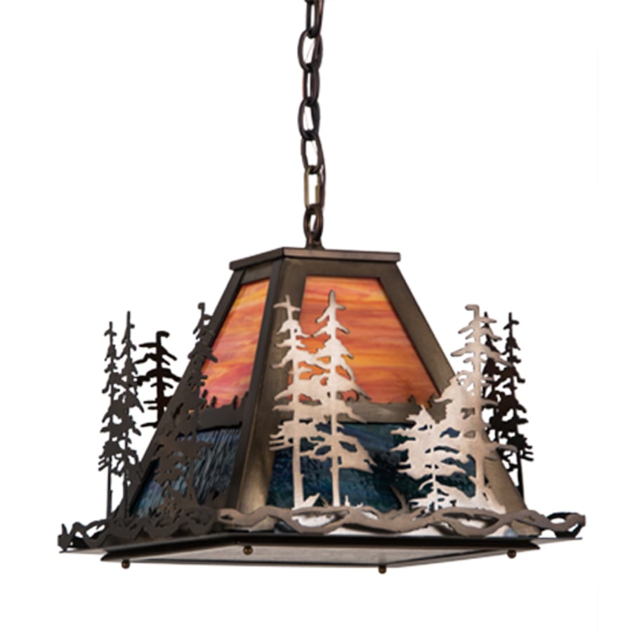 Meyda Tiffany Tall Pines 3 Light 22" Wide Pendant