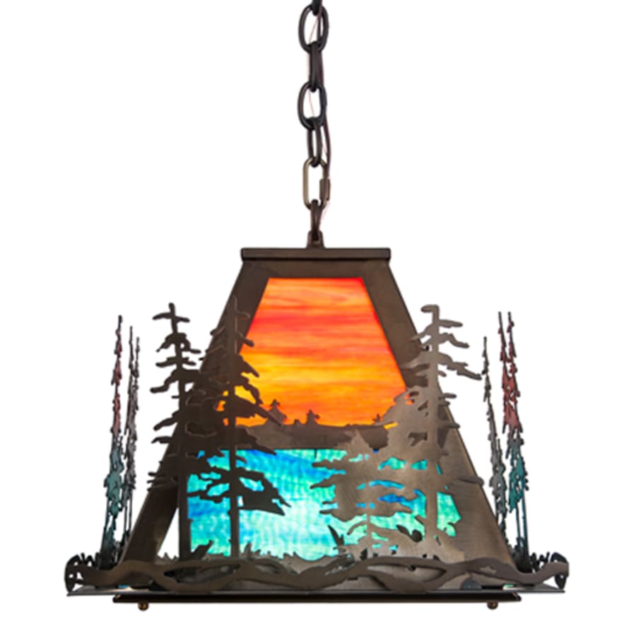 Meyda Tiffany Tall Pines 3 Light 22" Wide Pendant