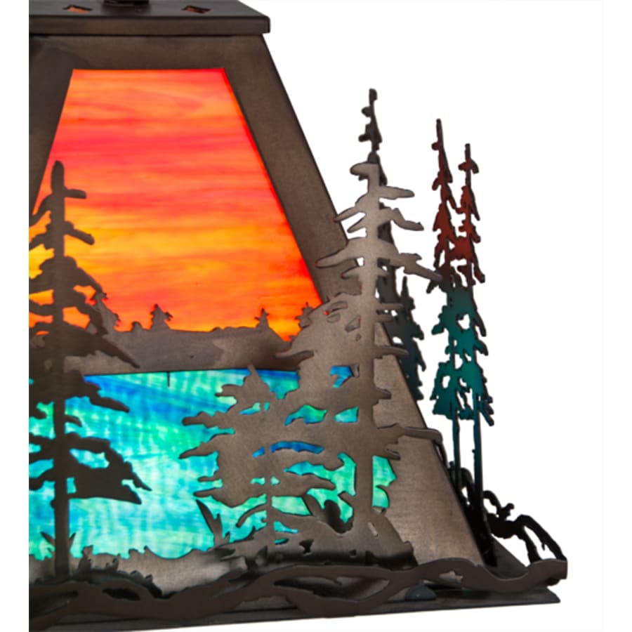 Meyda Tiffany Tall Pines 3 Light 22" Wide Pendant
