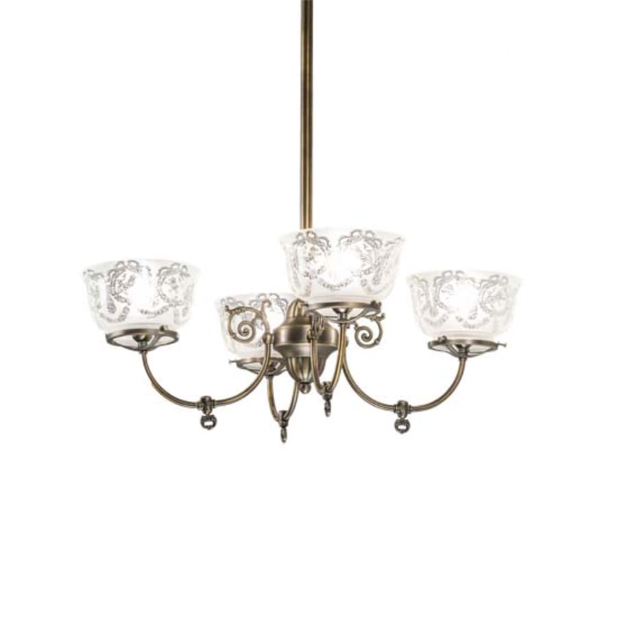 Meyda Tiffany Revival Gas and Electric 4 Light 27" Wide Chandelier