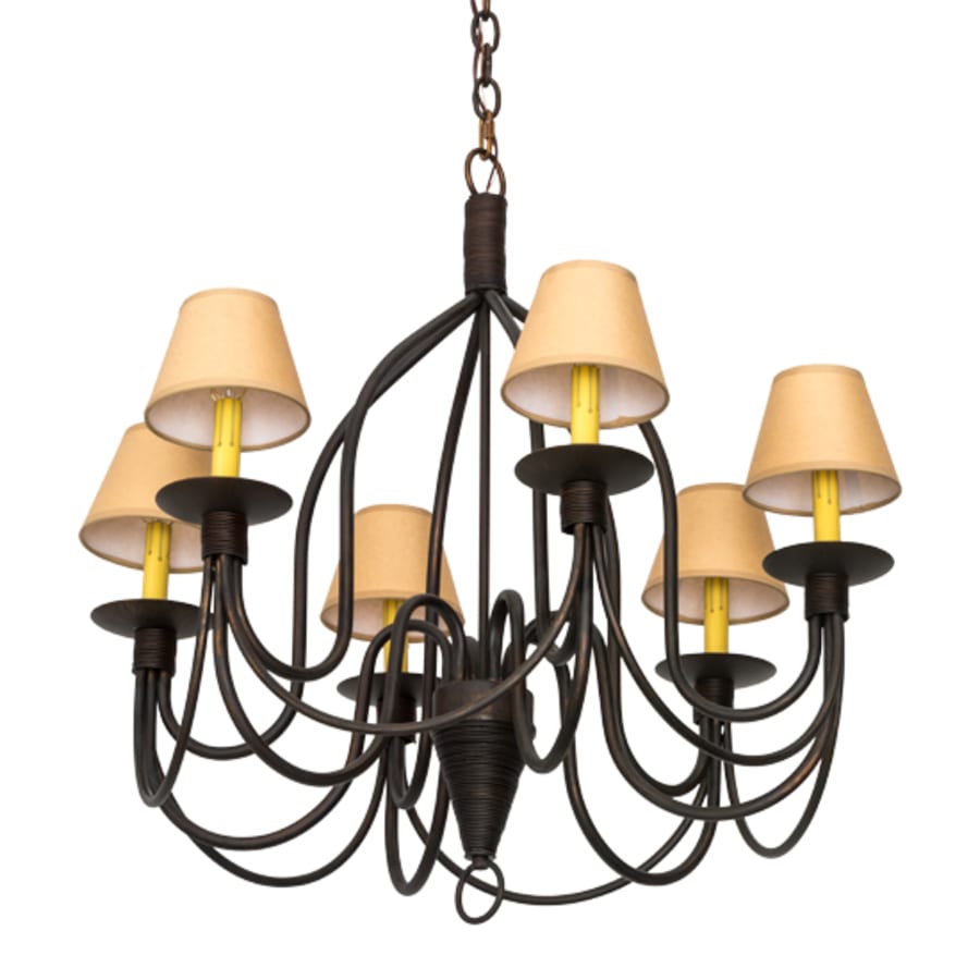Meyda Tiffany Bell 6 Light 30" Wide Chandelier