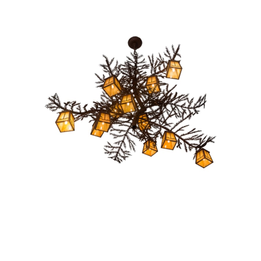 Meyda Tiffany Pine Branch Valley View 12 Light 40" Wide Chandelier