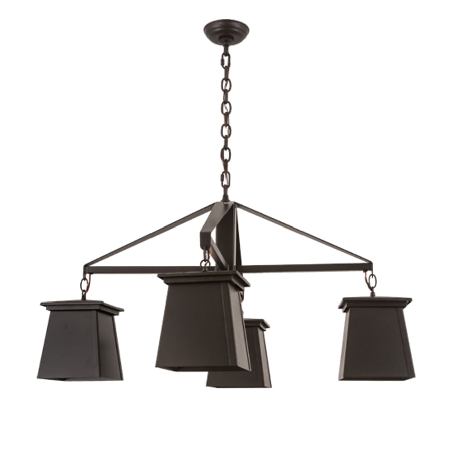 Meyda Tiffany Mission Midnight 4 Light 41" Wide Chandelier