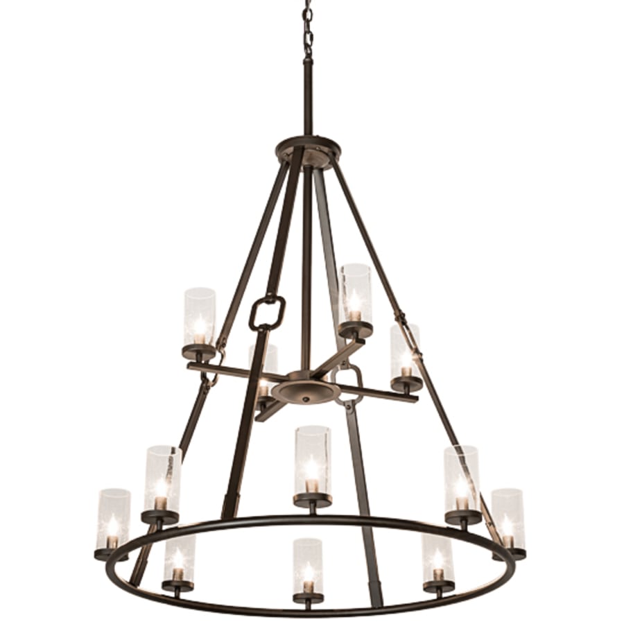 Meyda Tiffany Loxley Hugo 12 Light 38" Wide Ring Chandelier