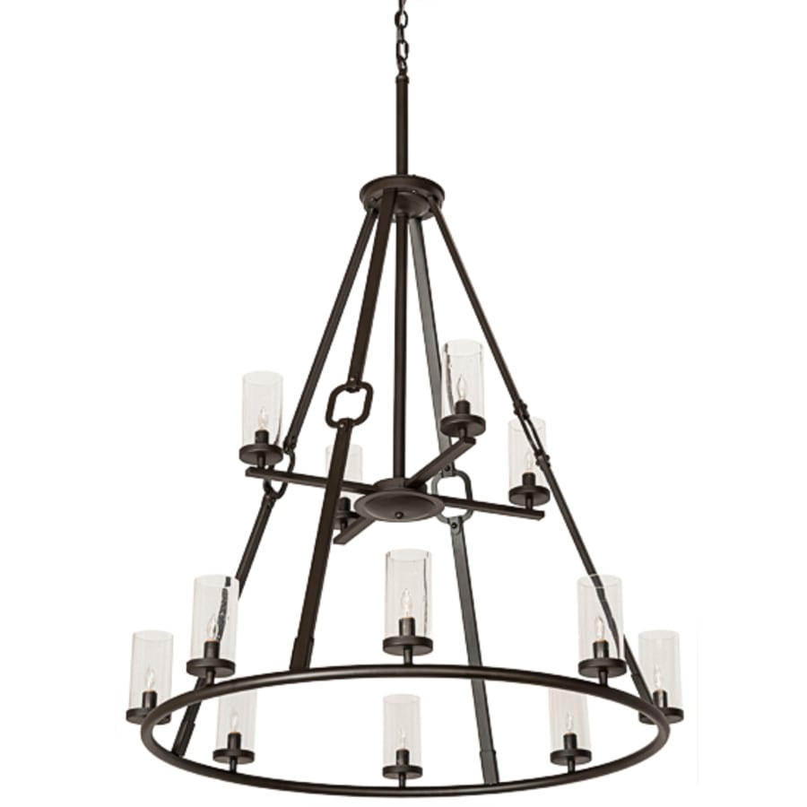 Meyda Tiffany Loxley Hugo 12 Light 38" Wide Ring Chandelier
