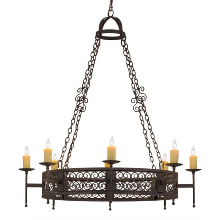 Meyda Tiffany Toscano 8 Light 48" Wide Taper Candle Style Chandelier