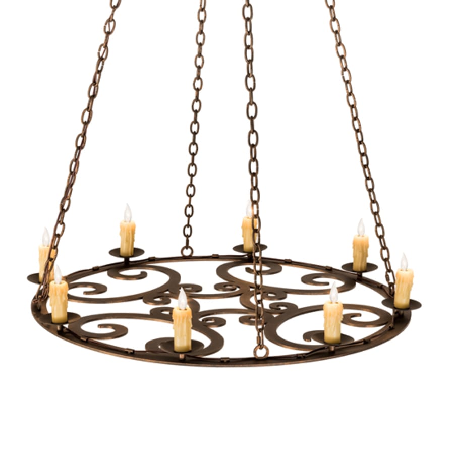 Meyda Tiffany 8 Light 42" Wide Taper Candle Pendant