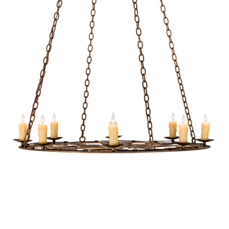 Meyda Tiffany 8 Light 42" Wide Taper Candle Pendant