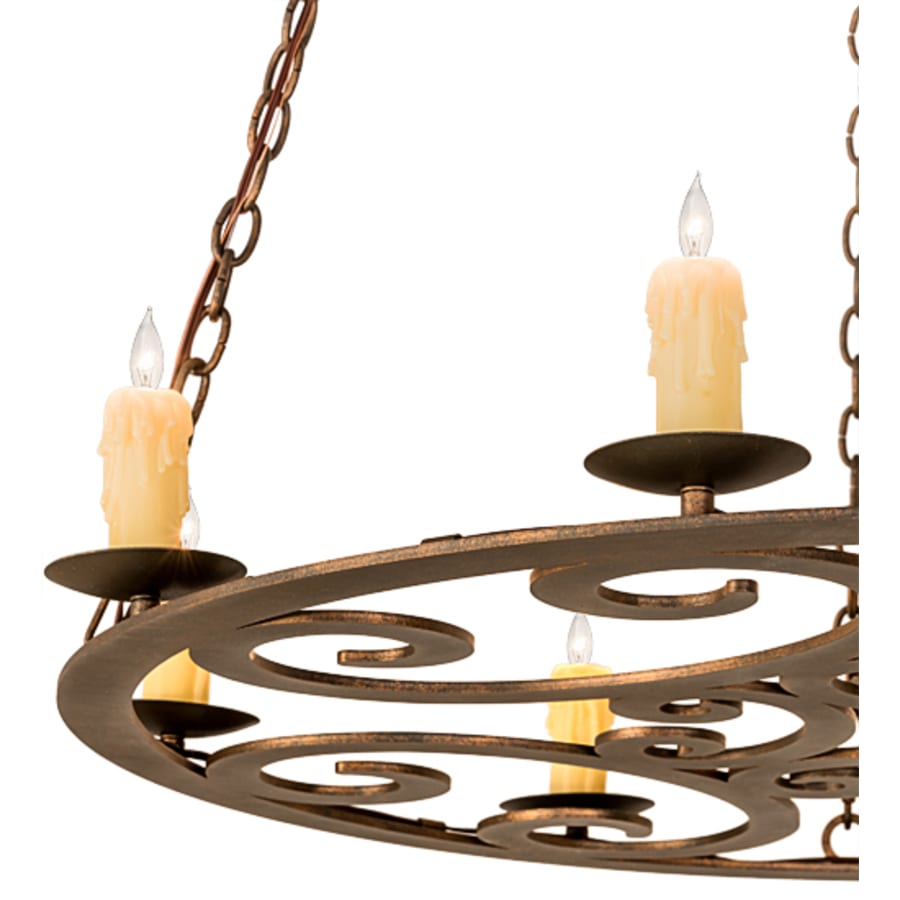 Meyda Tiffany 8 Light 42" Wide Taper Candle Pendant
