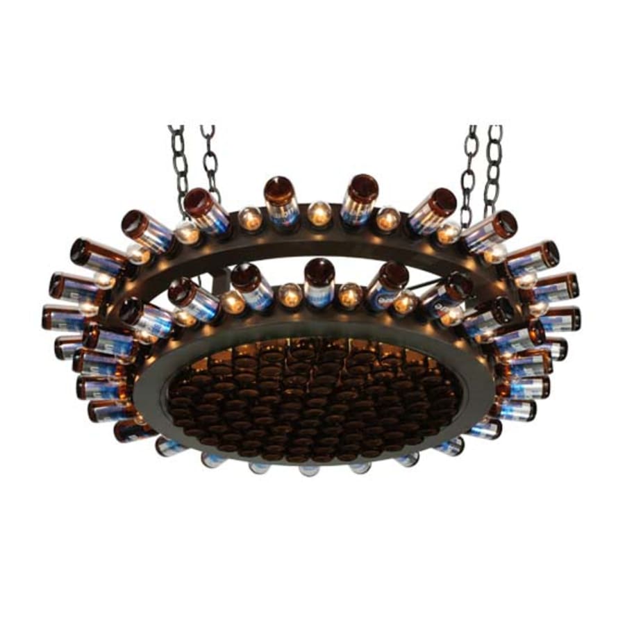 Meyda Tiffany Brandis Weekend 48 Light 53" Wide Ring Chandelier