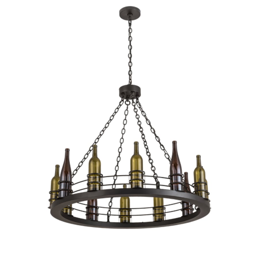 Meyda Tiffany Tuscan Vineyard 12 Light 42" Wide Ring Chandelier