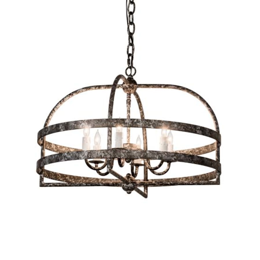 Meyda Tiffany Aldari 6 Light 22" Wide Taper Candle Style Chandelier