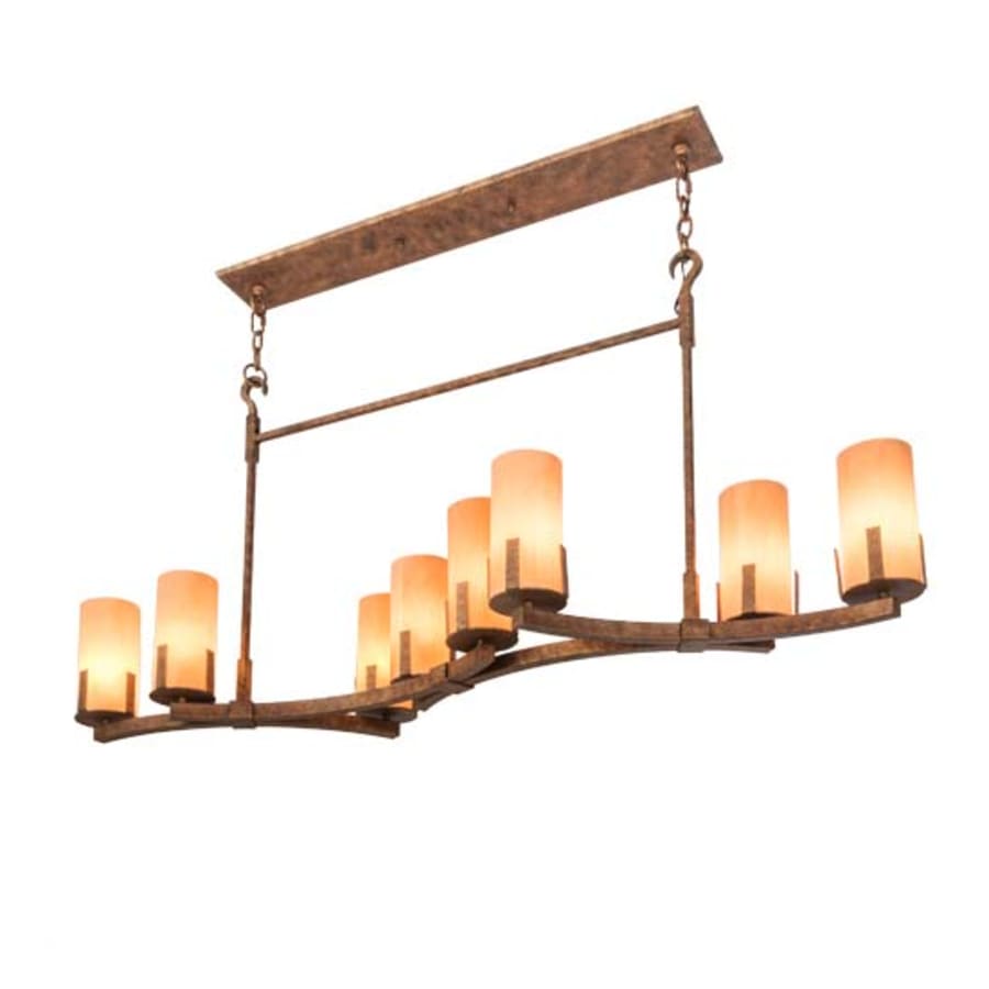 Meyda Tiffany Long Cero 8 Light 52" Wide Linear Chandelier