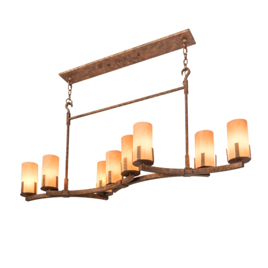 Meyda Tiffany Long Cero 8 Light 52" Wide Linear Chandelier