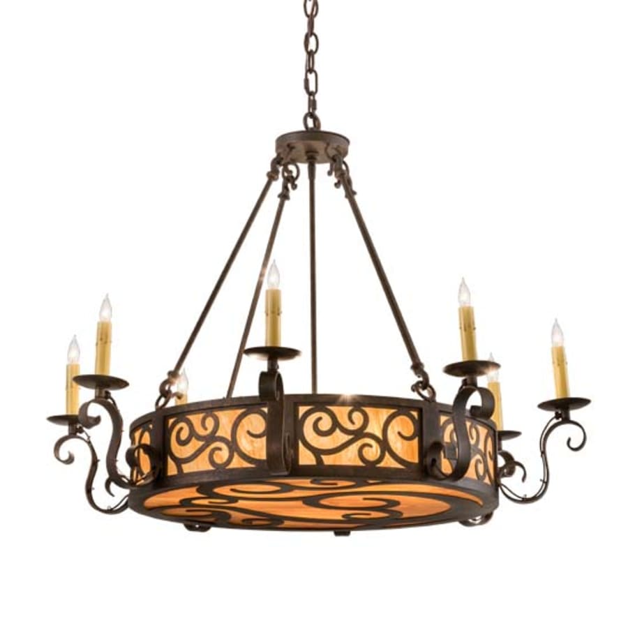 Meyda Tiffany Delano 10 Light 36" Wide Taper Candle Style Chandelier