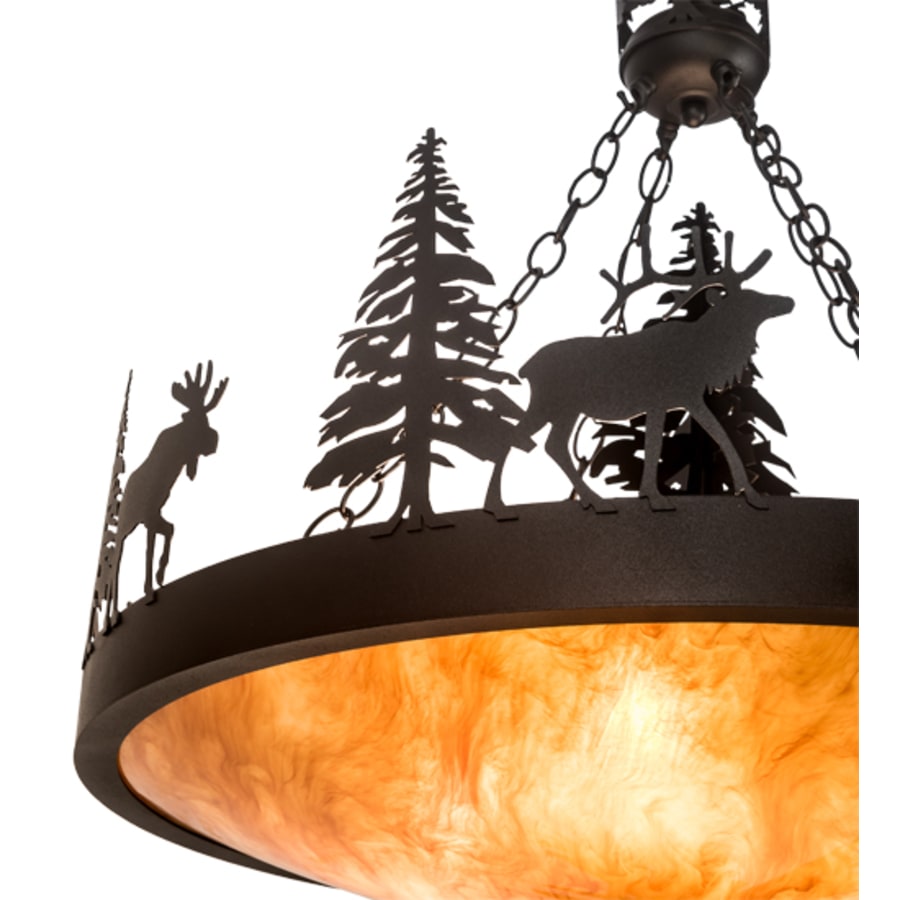 Meyda Tiffany 4 Light 30" Wide Abstract Pendant