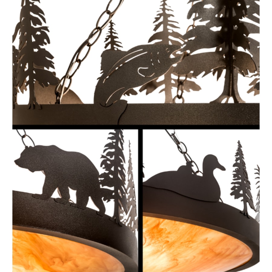 Meyda Tiffany 4 Light 30" Wide Abstract Pendant