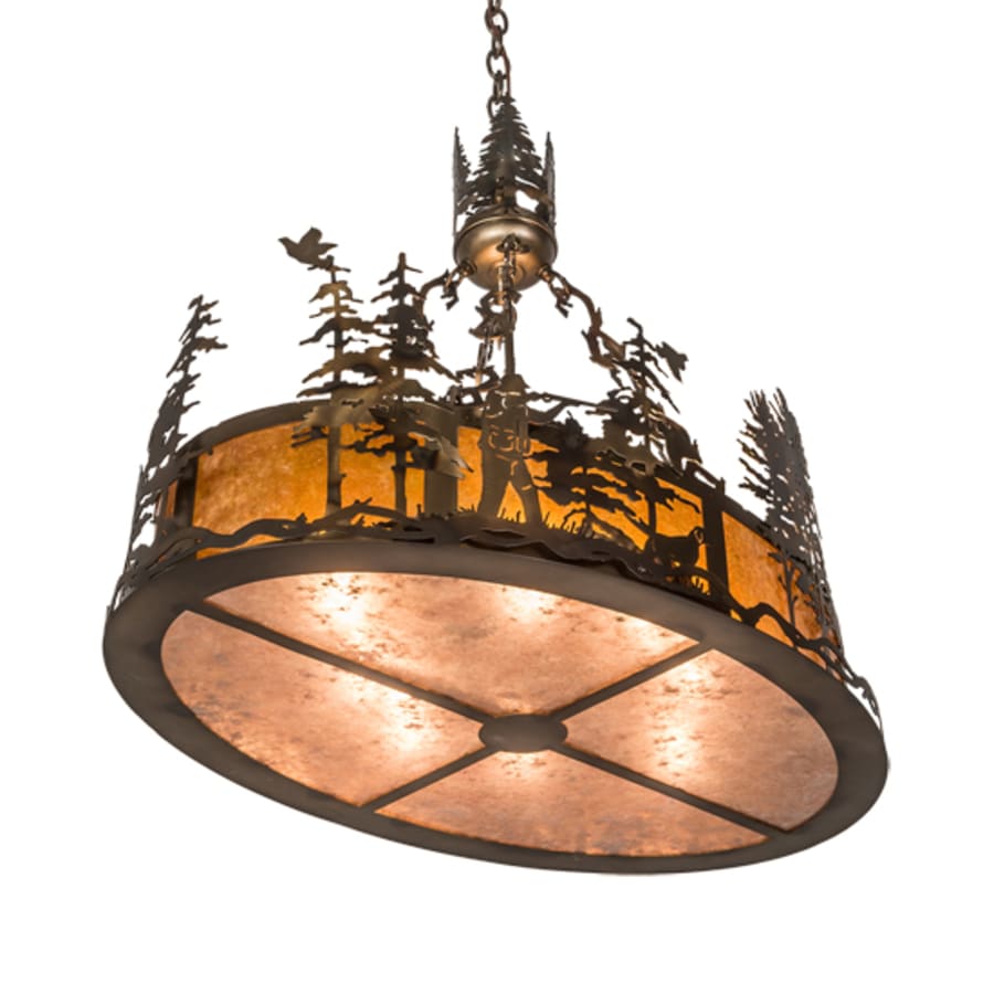 Meyda Tiffany 8 Light 30" Wide Abstract Linear Pendant
