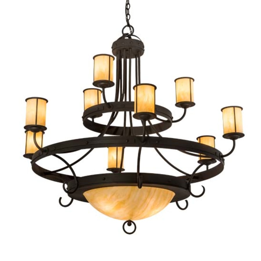 Meyda Tiffany Nehring 12 Light 52" Wide Ring Chandelier