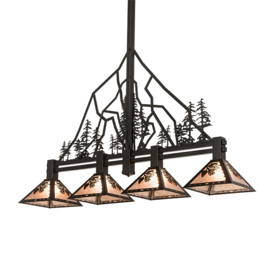 Meyda Tiffany 4 Light 60" Wide Linear Pendant
