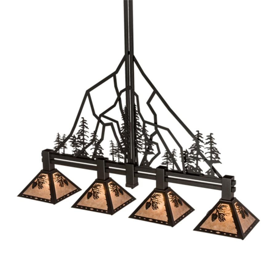 Meyda Tiffany 4 Light 60" Wide Linear Pendant